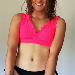 Cupshe HOT PINK bikini,swimsuit,bathing suit top